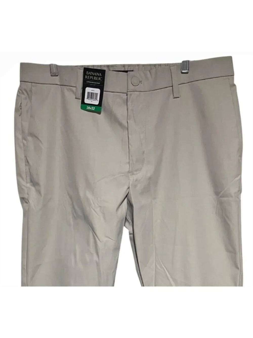 Banana Republic Mens Commuter Flex Pants 38x32 Tan Business Casual Academia